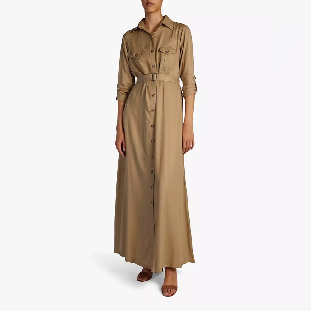 NWT Aab Collection Safari Tan Maxi L 52 inches long
